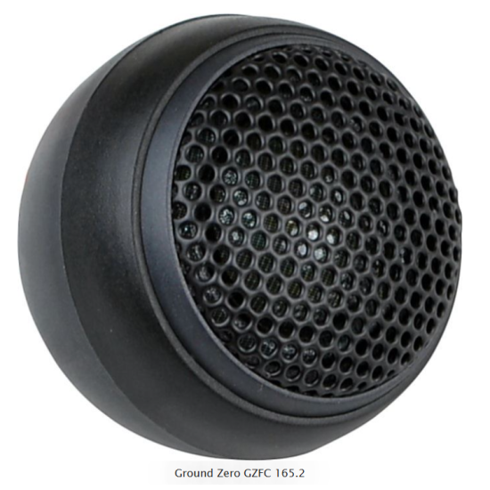 Ground Zero GZFC 165.2 2-drożny zestaw głośnikowy o średnicy woofera 165 mm. Moc woofera 100 W RMS